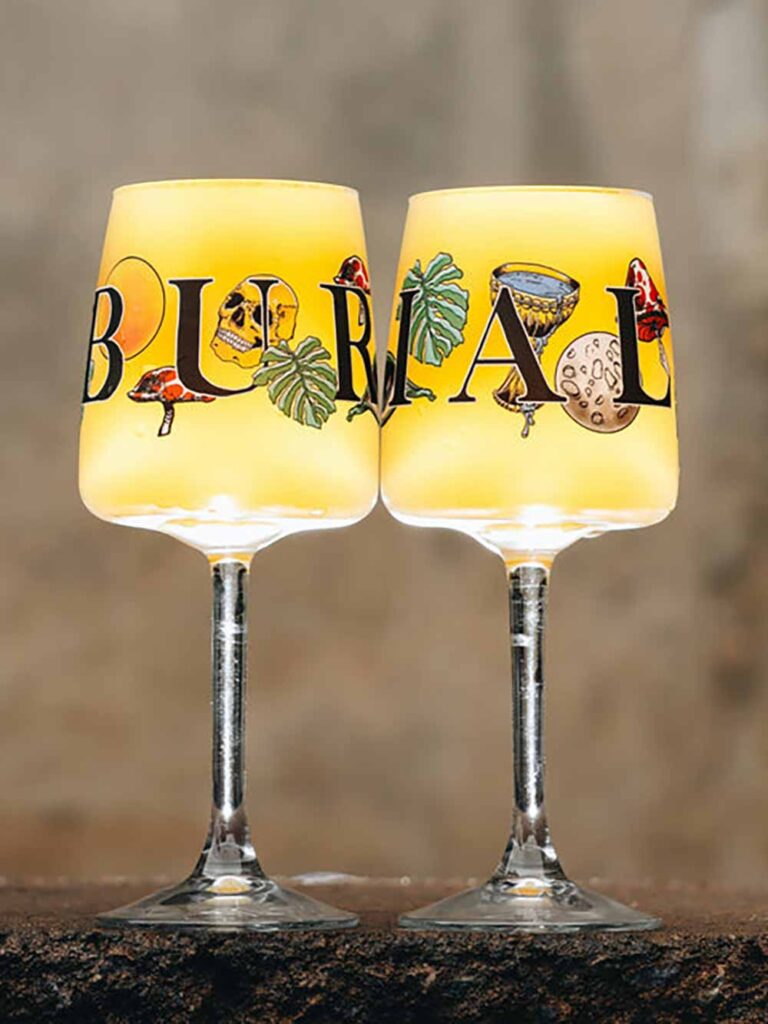 burial floral wine glass best beer glasses