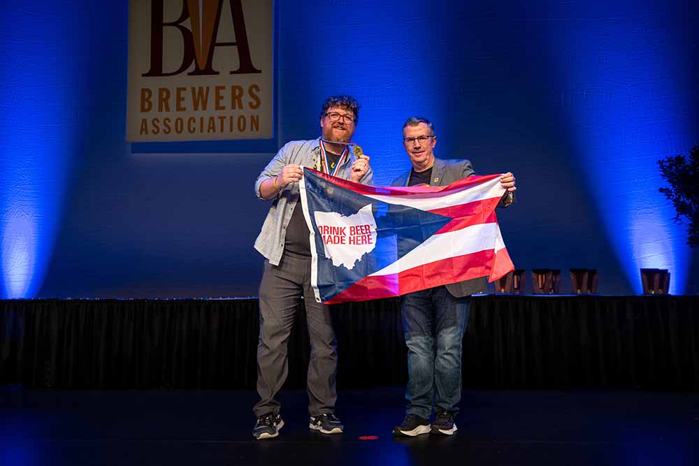 great american beer festival awards ceremony 2024 justin hemminger executive director ohio craft brewers guild