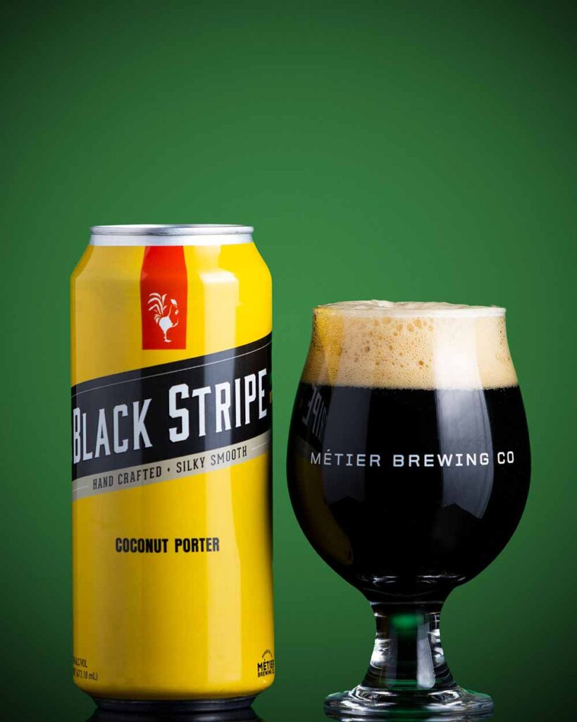 metier brewing co black stripe coconut porter