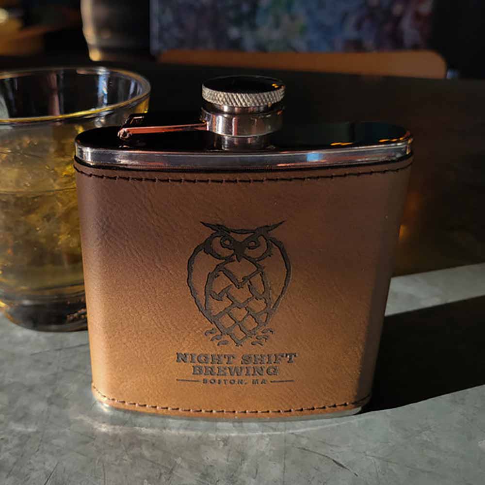 night shift brewing company flask 