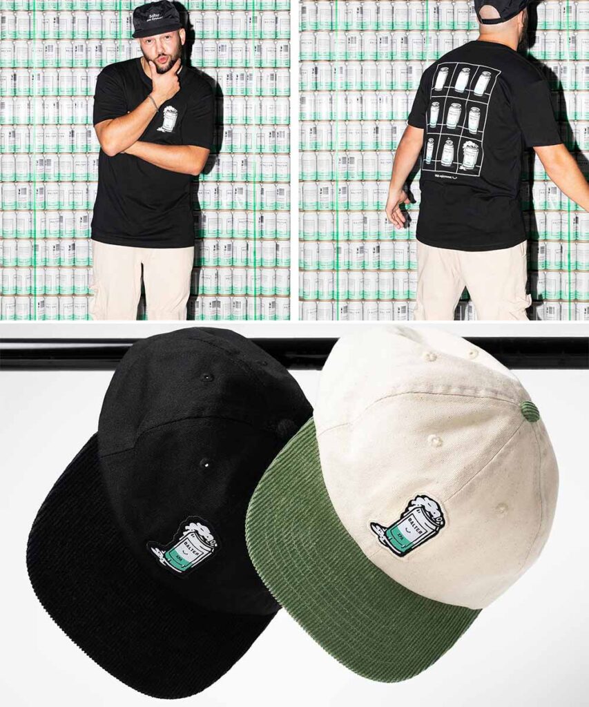 balter brewing deconstructed xpa can tee and hat 