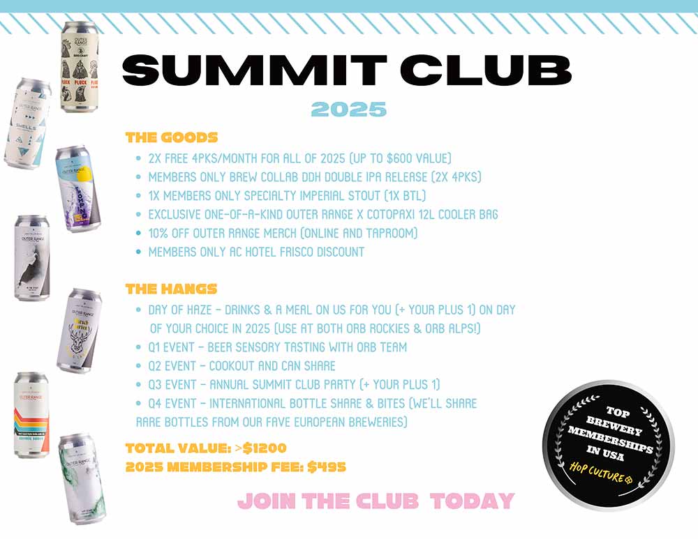 outer range brewing co summit club 2025