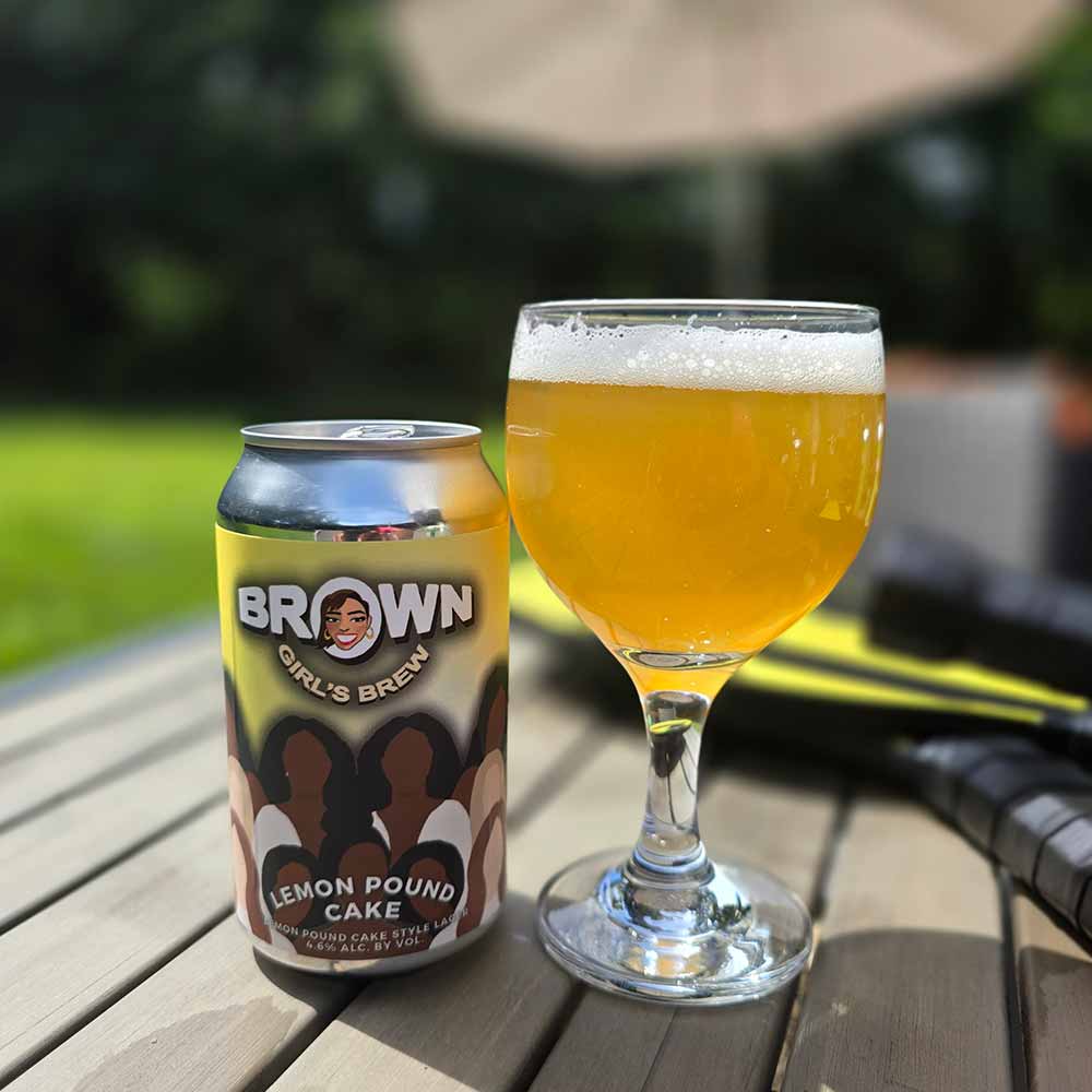 brown girl's brew lemon pound cake lager