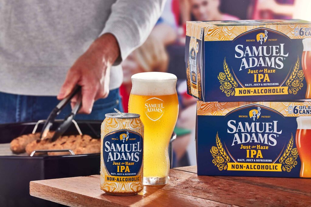 boston beer co sam adams just the haze non-alcoholic beer