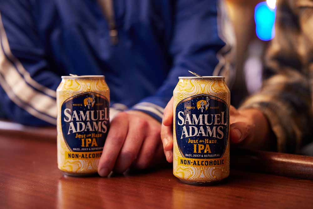 boston beer co samuel adams just the haze non-alcoholic beer