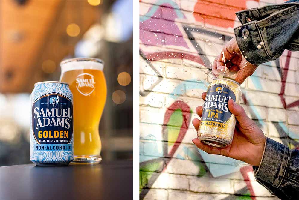 boston beer co samuel adams just the haze and golden non-alcoholic beer