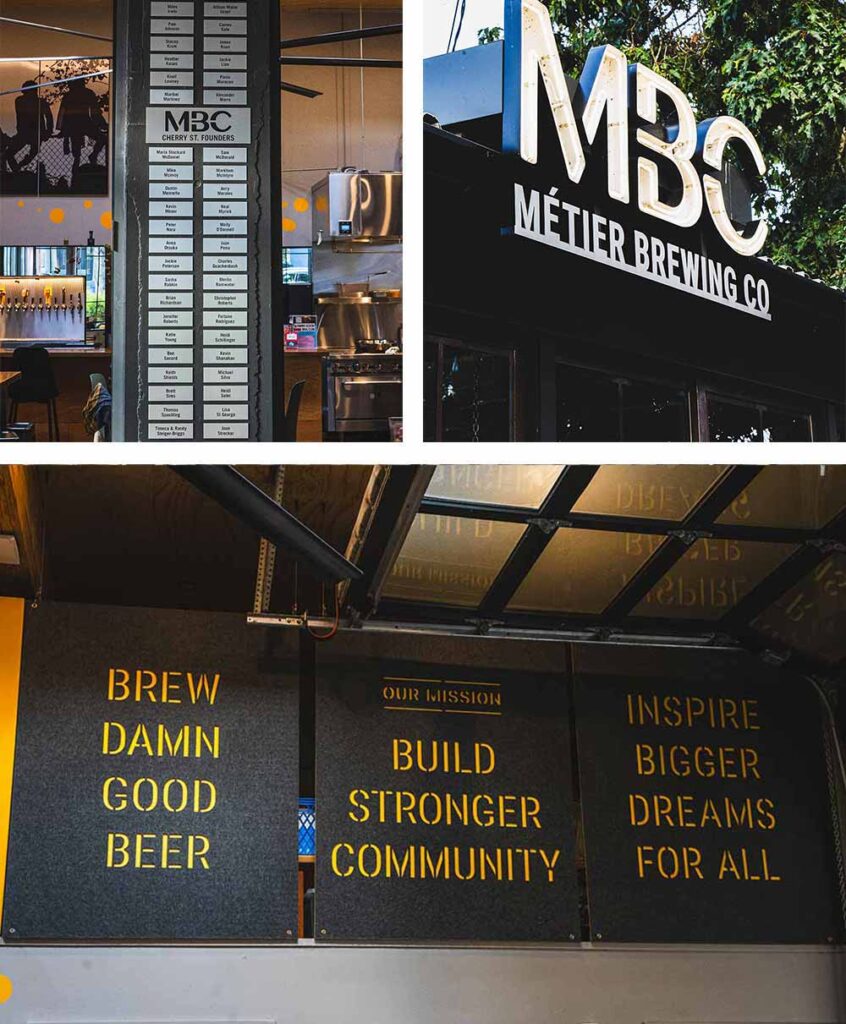 metier brewing collage