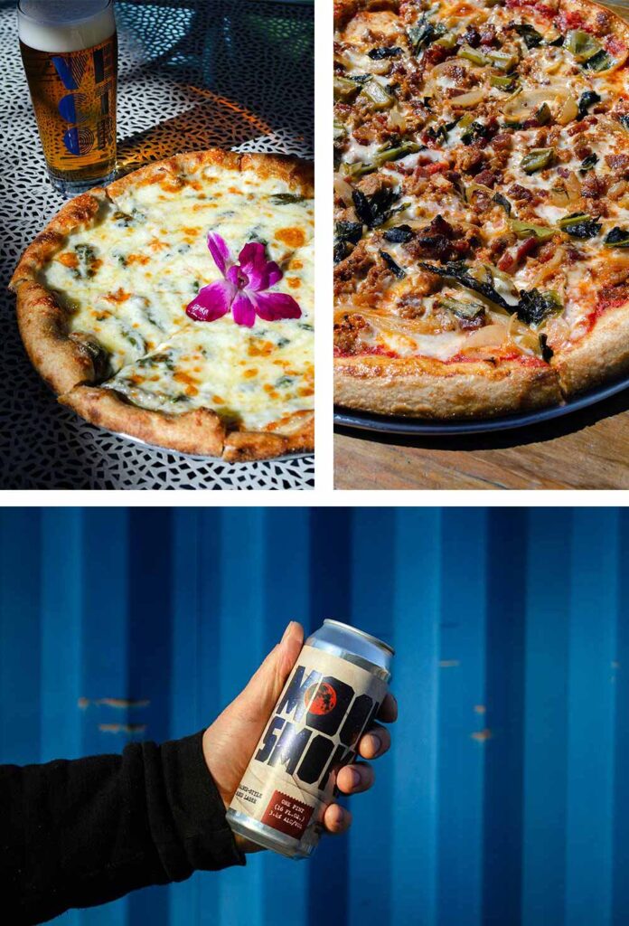 vector brewing angry bee and fine swine pizza and moonsmoke lichtenhainer