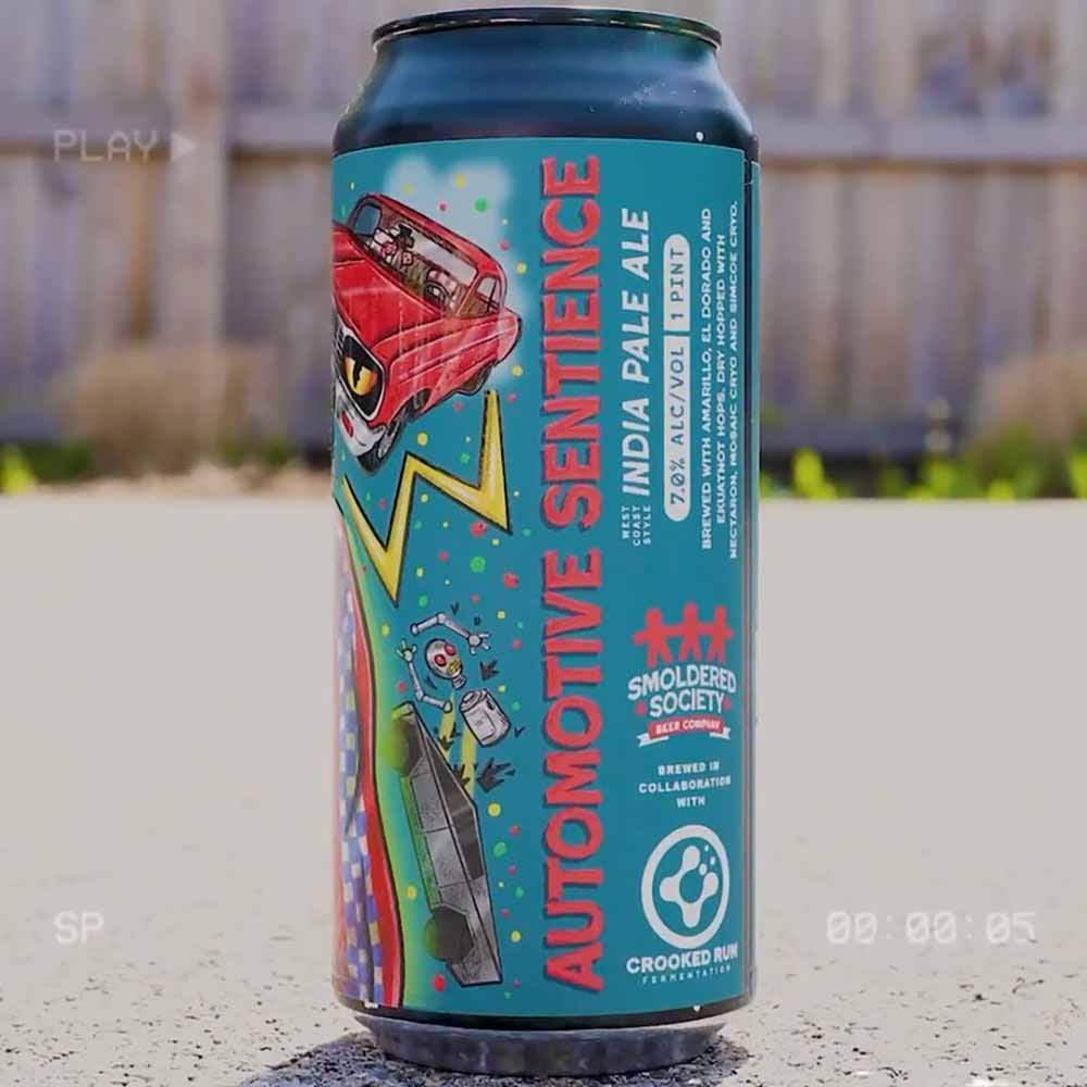 smoldered society beer co. automotive sentience west coast style ipa