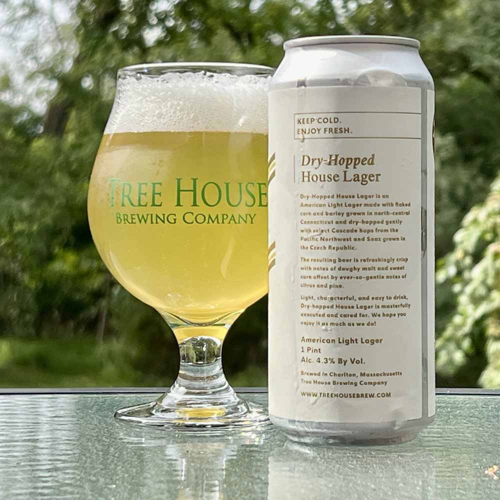tree house brewing company dry-hopped house lager american light lager