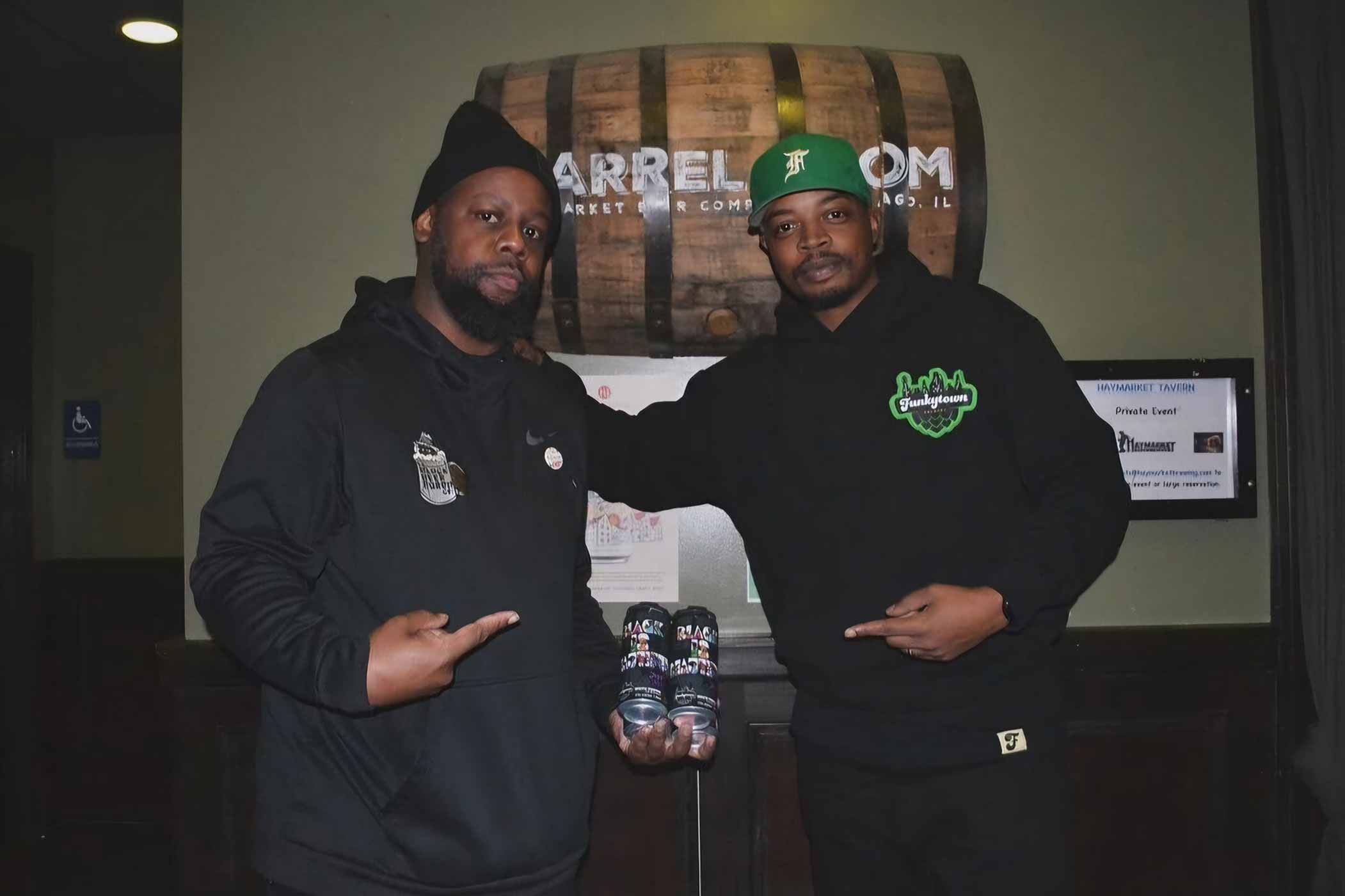 funkytown co-founder zack day and the black beer baron founder jay westbrook who in the helles left the gate open? collab