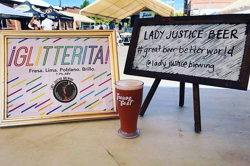 lady justice brewing glitterita suave fest 2019 glitter beer