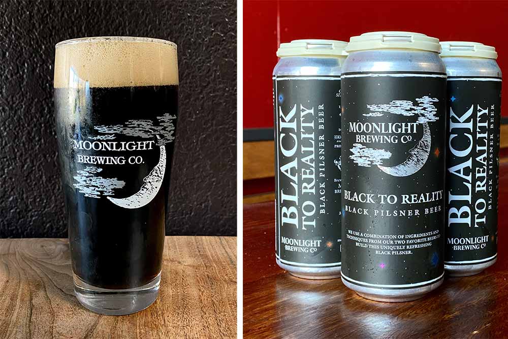 moonlight brewing company black to reality black pilsner